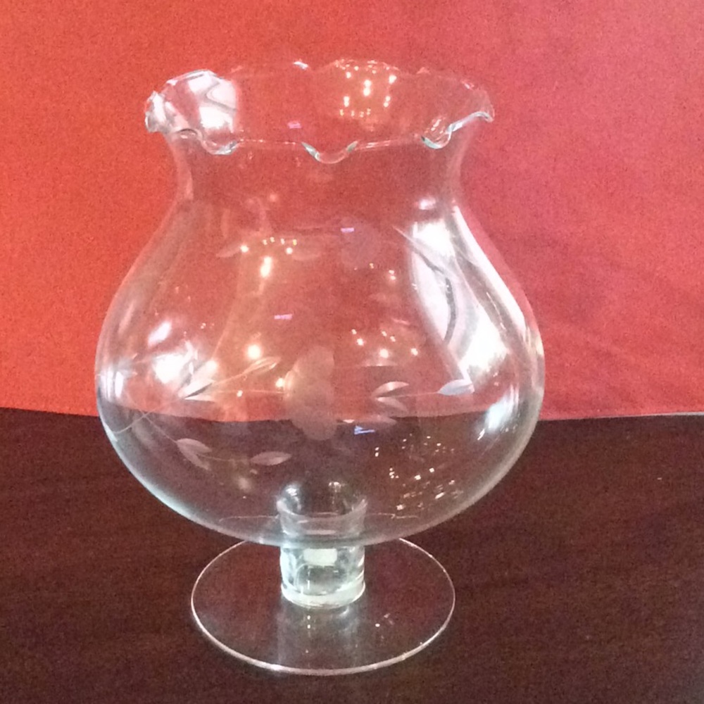 Princess House Etched Vase